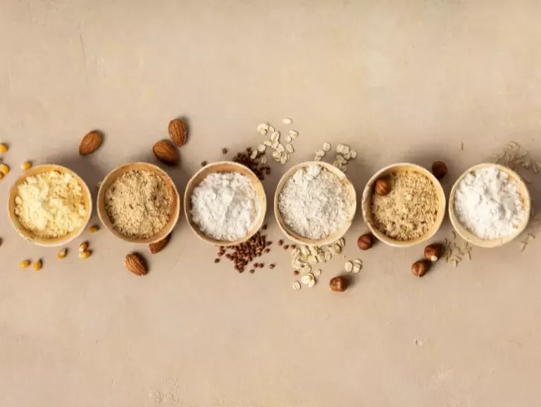 Glutenvrije meelmixen in kommen