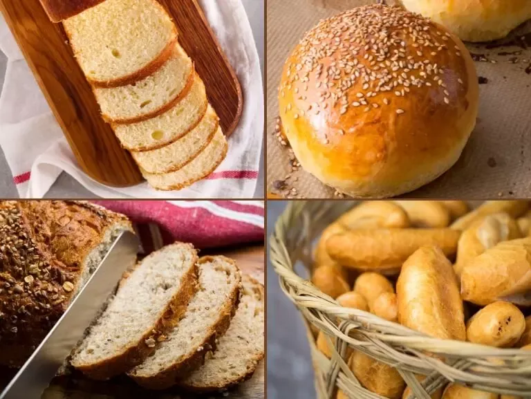 Verschillende glutenvrije broden