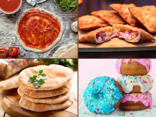 Bonusrecepten: pizza, pita, donuts